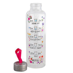 Natural Life - Glass Water Bottle – Drink Up