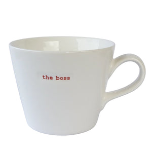 KBJ - Word Bucket Mug - the boss