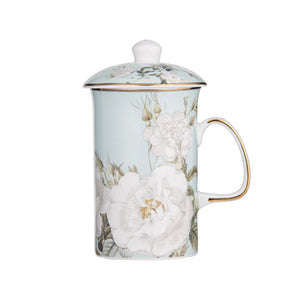 Ashdene - Elegant Rose Mint 3pce Infuser Mug