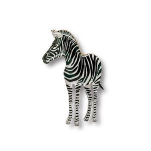 Selatan Brooch - Zebra
