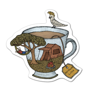The Nonsense Maker - Aussie Magnet - Camping Teacup