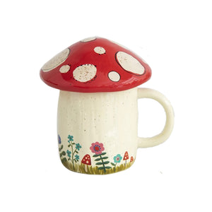 Mushroom Mug with Lid - Grow Your Own Way