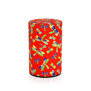 Japanese Tea Canister - Tonbo Dragonfly Red - 150g