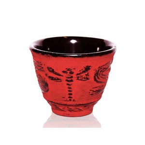 Cast Iron Cup - Dragonfly Red