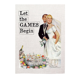 Tea towel - Let the games begin