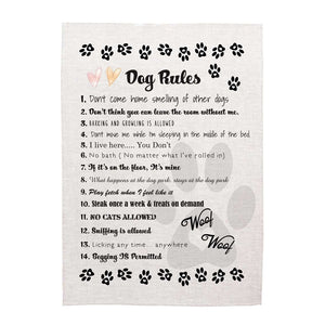 Tea towel - Dogs - Dog Rules
