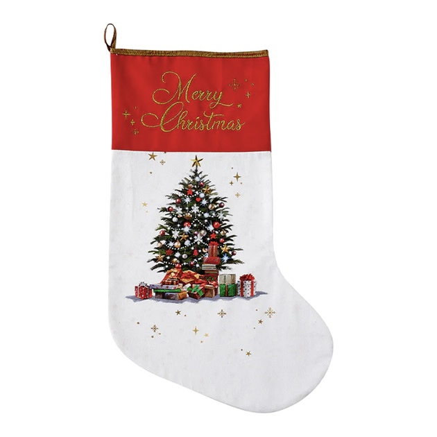 Ashdene Magic Of Christmas Christmas Tree Stocking Red Sparrow