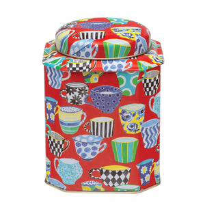 Red Tea Cup Caddy