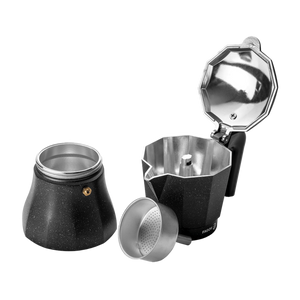 Fagor "Tiramisu" Aluminium Espresso Maker - 3 Cup Charcoal