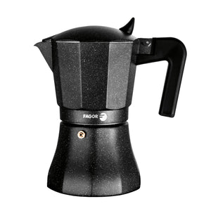 Fagor "Tiramisu" Aluminium Espresso Maker - 9 Cup Charcoal