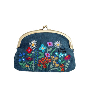Natural Life - Embroidered Coin Purse - Live Happy
