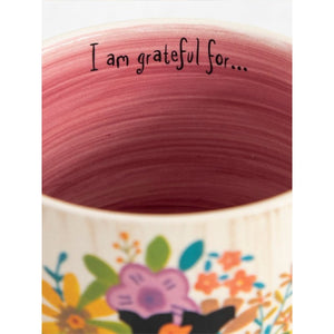 Natural Life - Initial Flower Mug - C