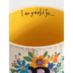 Natural Life - Initial Flower Mug - B