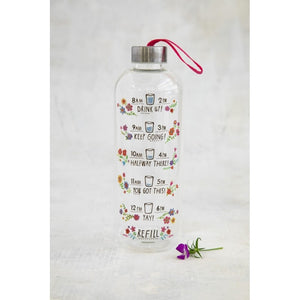 Natural Life - Glass Water Bottle – Drink Up