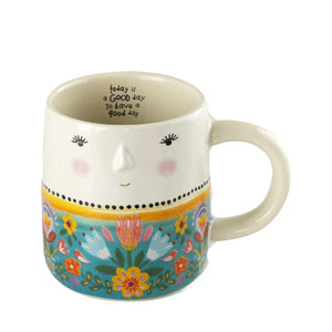 Folk Lady Mug - Today Is A Good Day