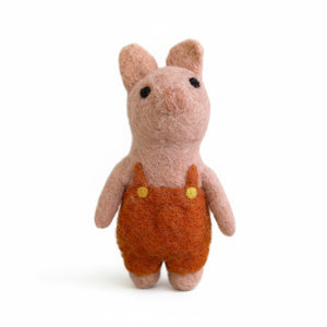 Himalayan Felt - Finger Puppet - 3 Little Pigs - Orange