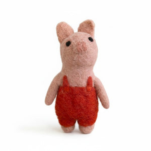Himalayan Felt - Finger Puppet - 3 Little Pigs - Red