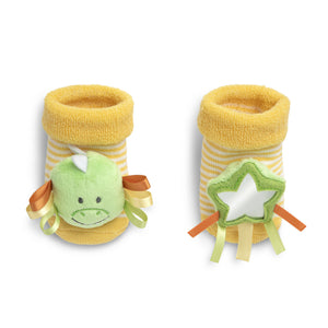 Demdaco - Baby Rattle Socks - Dinosaur