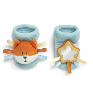 Demdaco - Baby Rattle Socks - Fox