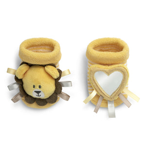 Demdaco - Baby Rattle Socks - Lion