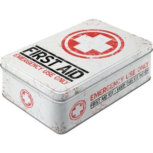 Nostalgic Art - Flat Storage Tin - First Aid