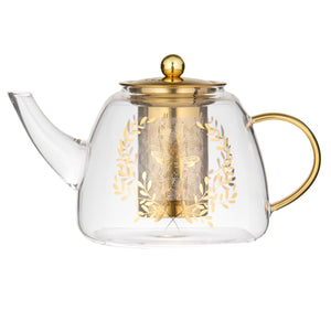 Ashdene - Elegant Bee - Glass Infuser Teapot 1.2L