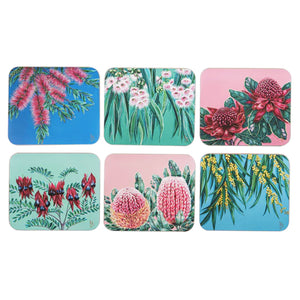 Ashdene - Native Flora 6pk Coasters