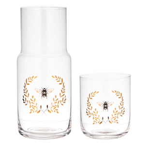 Ashdene - Elegant Bee - Crystal Carafe & Glass Set