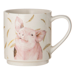 Ashdene - Farmyard Faces Stackable Mugs 4pk