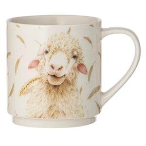 Ashdene - Farmyard Faces Stackable Mugs 4pk