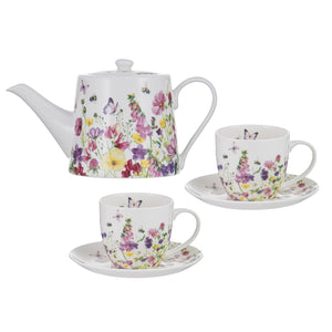 Ashdene - Garden Soiree - Teapot & 2 Teacup Set 900ml - Red Sparrow Tea Company