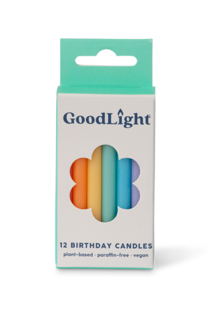 Vegan Birthday Candles | 12-Count Box: Pastel