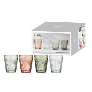 Panama Palm Glass Tumbler Set - 4pk