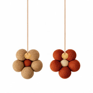 Felt Flower Air Fresheners - Creamy Caramel
