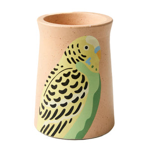 Jones & Co - Aerial - Green Budgie Vase