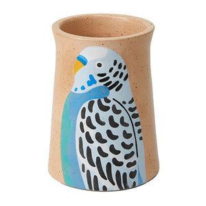 Jones & Co - Aerial - Blue Budgie Vase