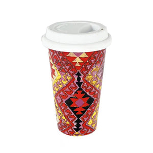 Anna Chandler - Keep Cup - Pink & Red Diamonds