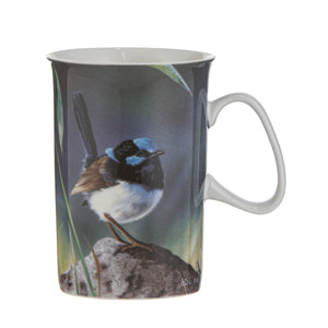 Ashdene - Australian Small Birds Mug - Blue Wren - Red Sparrow Tea Company