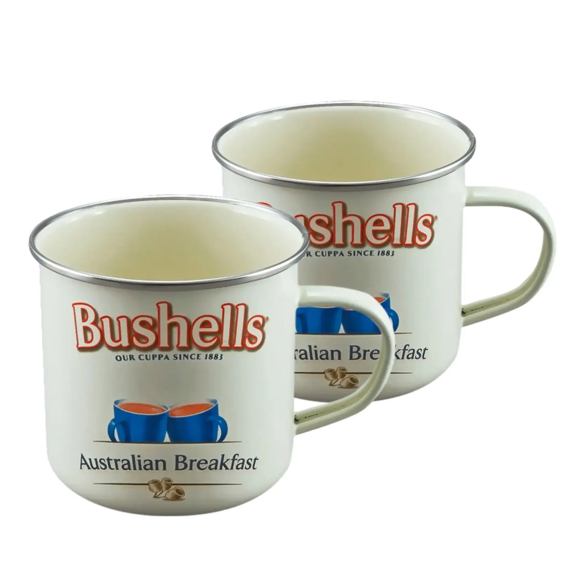 Australian Heritage Icons - Bushells Enamel Mug Set - Red Sparrow Tea Company