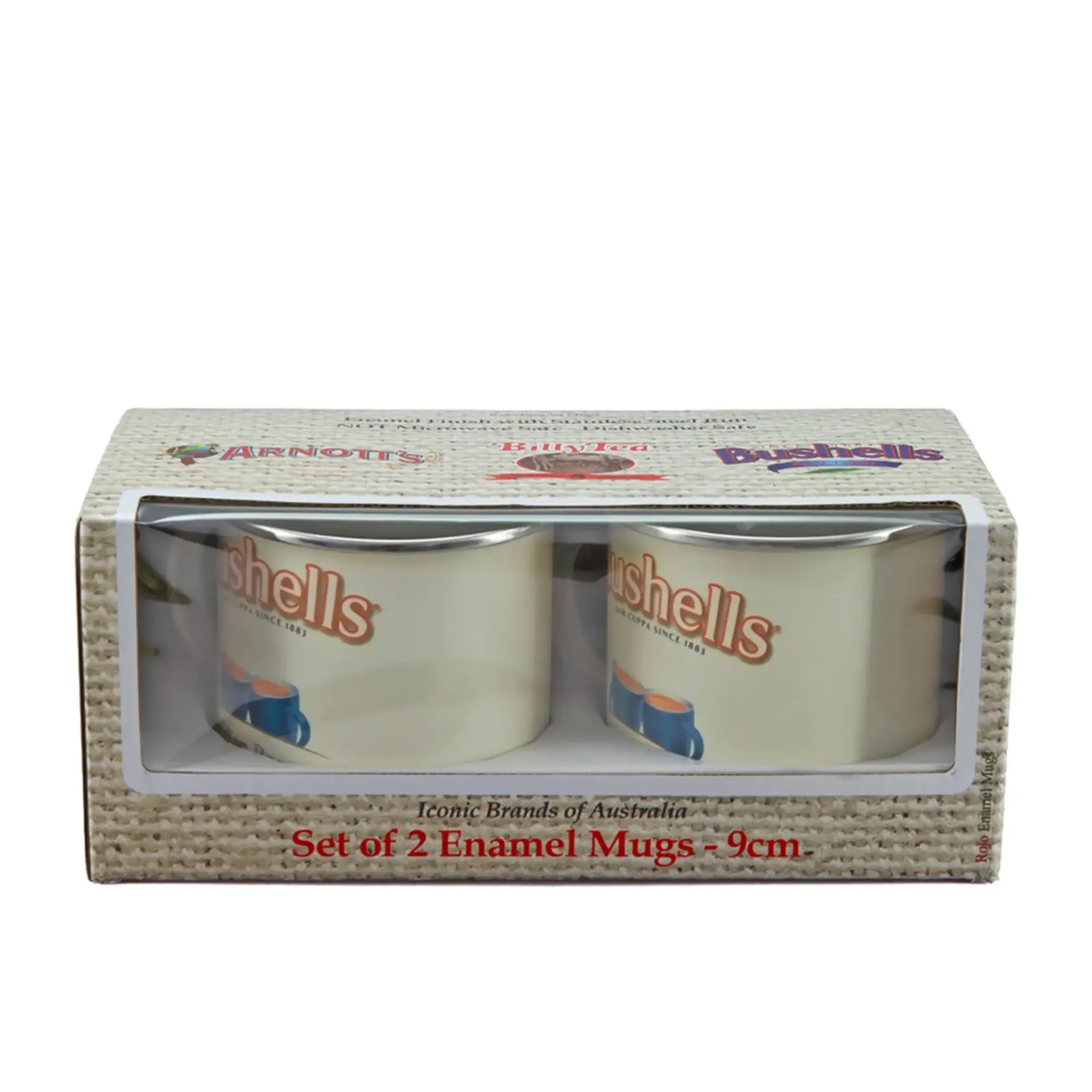 Australian Heritage Icons - Bushells Enamel Mug Set - Red Sparrow Tea Company