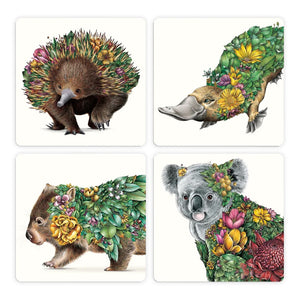 Marini Ferlazzo - Coasters 4 Set - Australian Bushwalk