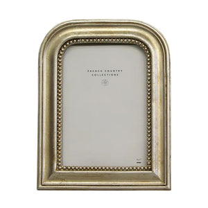 Photo Frame - Beaded Arch Silver 5x7