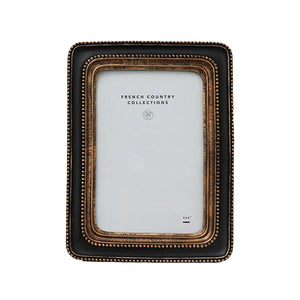 Photo Frame - Beaded Frame Black 4x6"