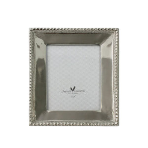 Photo Frame - Beaded Nickel Rectangle 3x4"