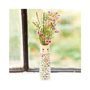 Natural Life - Folk Friend Bud Vase - Life Is Better