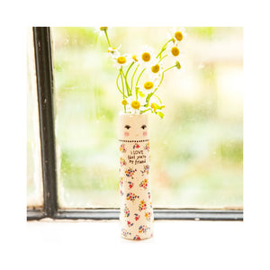Natural Life - Folk Friend Bud Vase - I Love Friend
