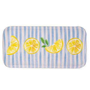 Capri - Rectangular Metal Tray - Lemons