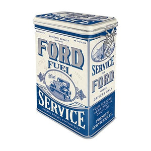 Nostalgic Art - Clip Top Storage Tin - Ford Fuel & Service