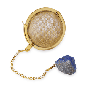 Crystal Tea Ball Infuser - Blue Lapis