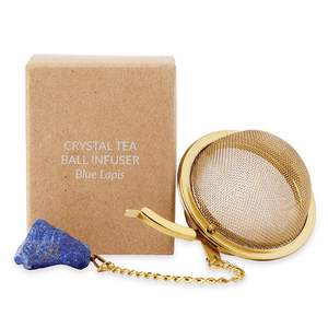 Crystal Tea Ball Infuser - Blue Lapis